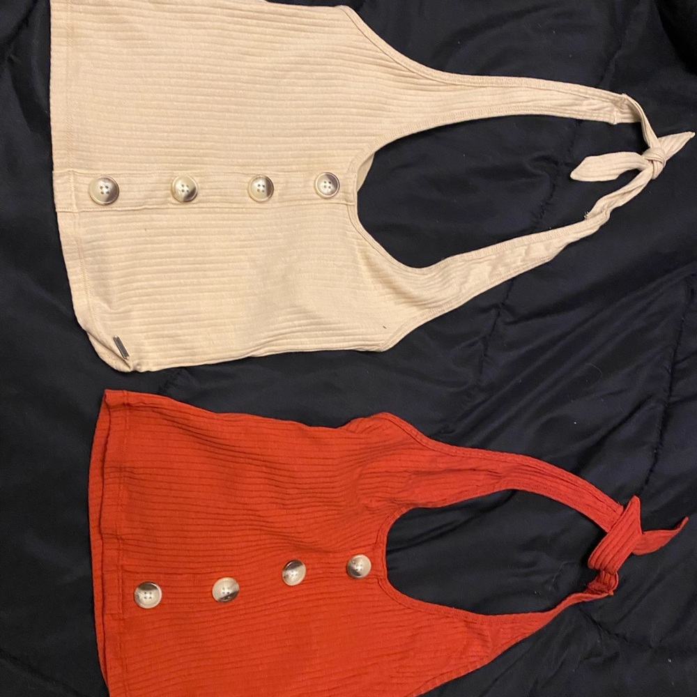 2 hollister halter tops